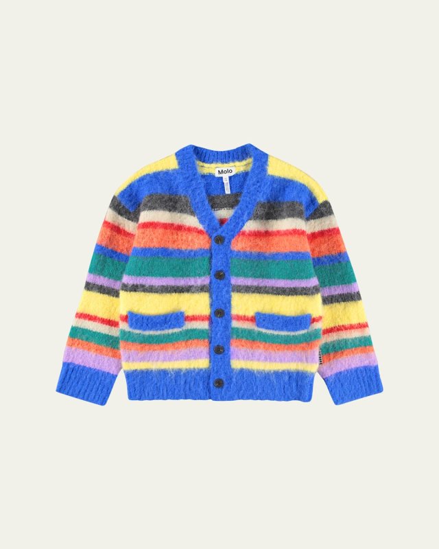 Girl's Brutus Striped Cardigan, Size 7-16